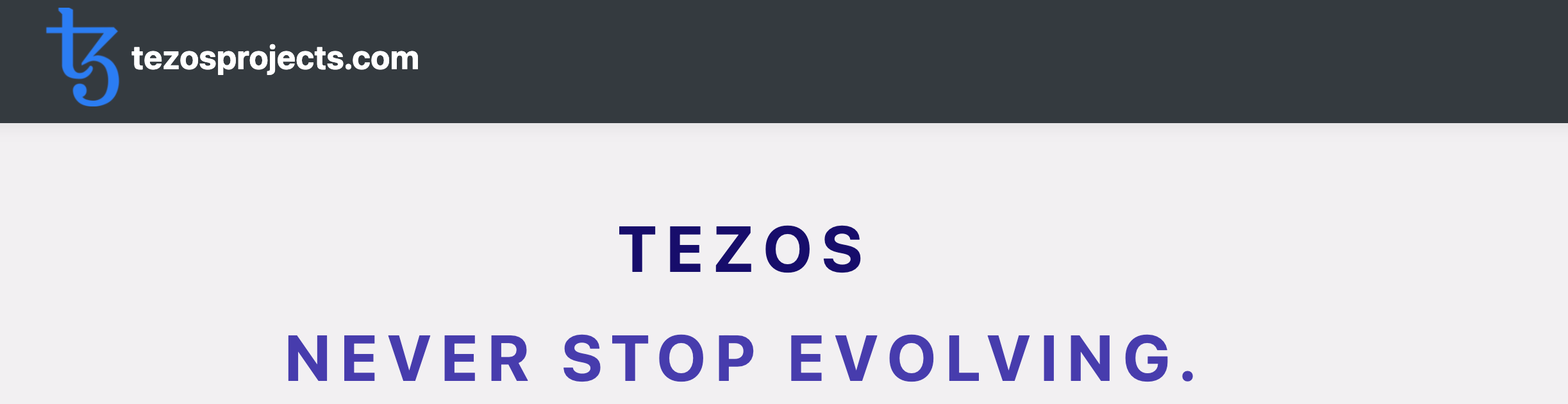 仮想通貨テゾス公式サイトの画像