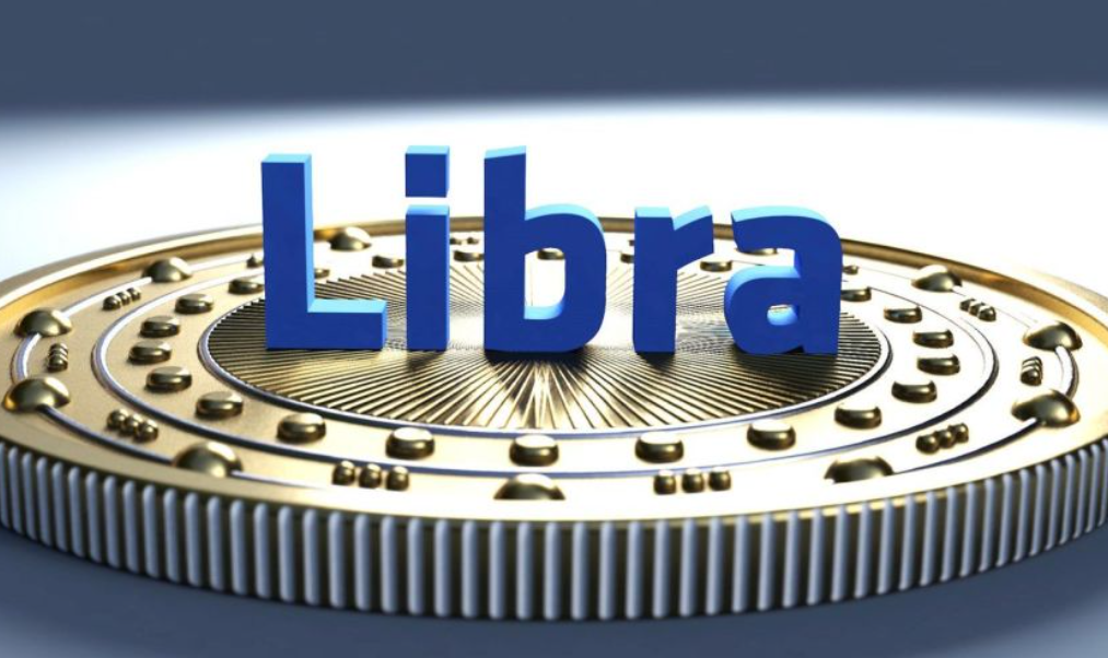 コインの上に立つLibraの文字の画像