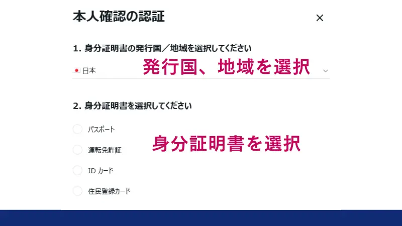 Exness口座開設での 本人確認の認証