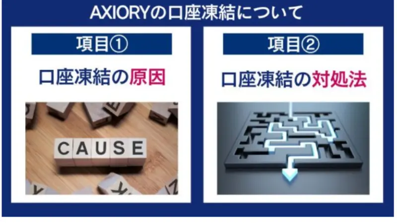 AXIORYの口座凍結の原因とその対処法を解説