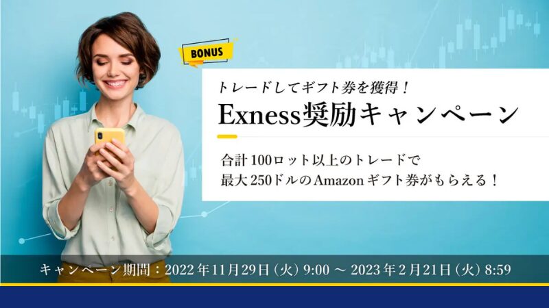 Exnessのその他ボーナスキャンペーンの中で、過去開催歴のあるものは、Exness奨励キャンペーンである。