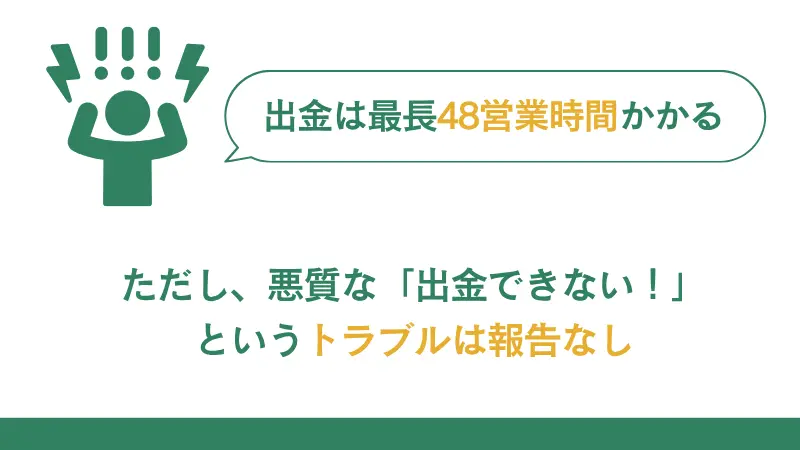 vantageは出金に時間がかかるが悪質なトラブルはない